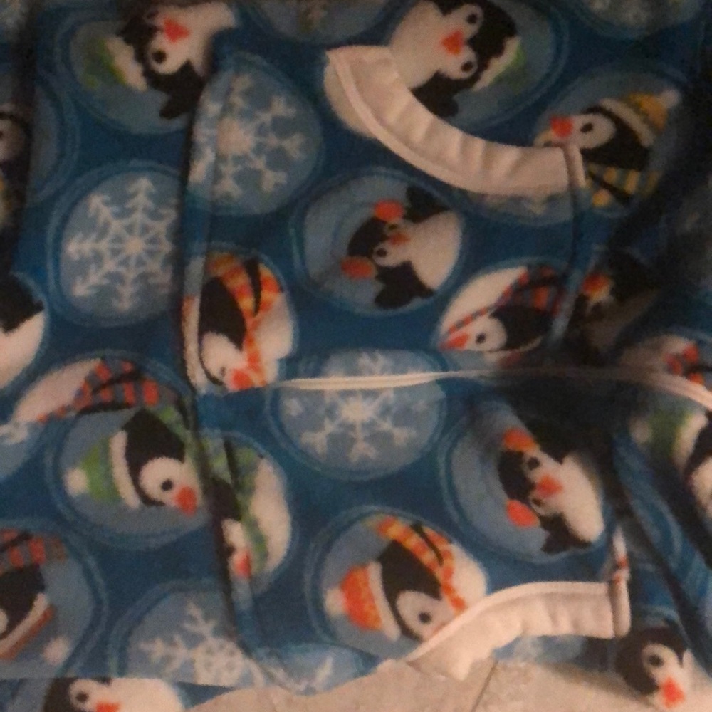 Onesie penguin blue with pockets